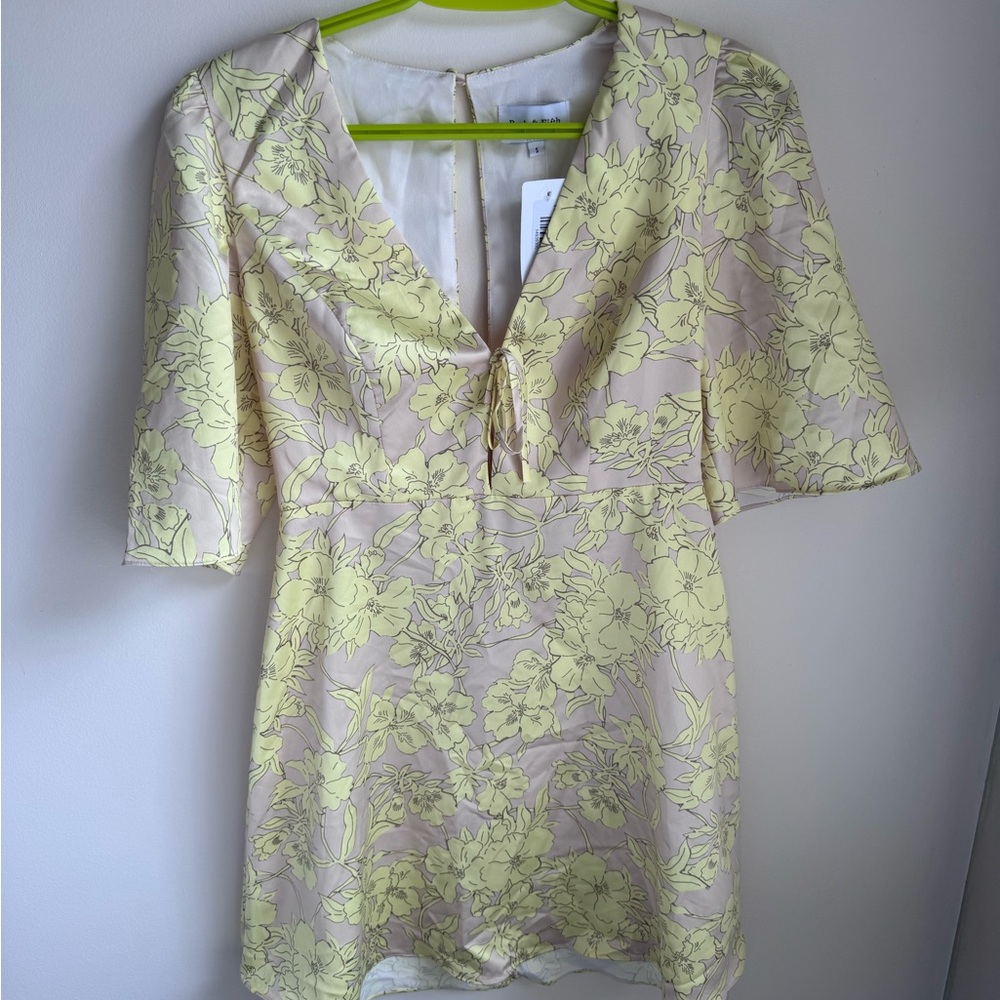 Park & Fifth Yellow Floral Mini Dress